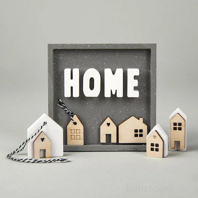 Artikelbild 3 des Artikels “Holz Streuteile Mini Haus, Natur, 2,5-3,5 cm, 24 Stück “