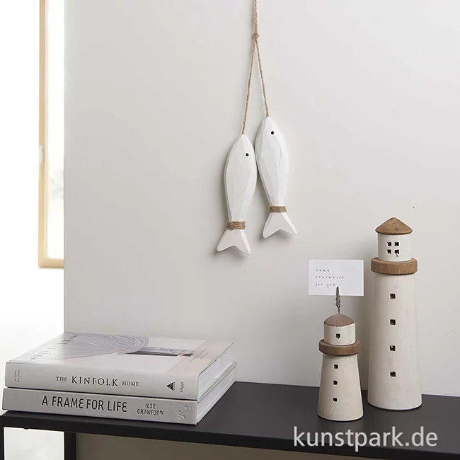 Artikelbild 3 des Artikels “Holzdeko Leuchtturm Kartenhalter, 6,5 x 14 cm “