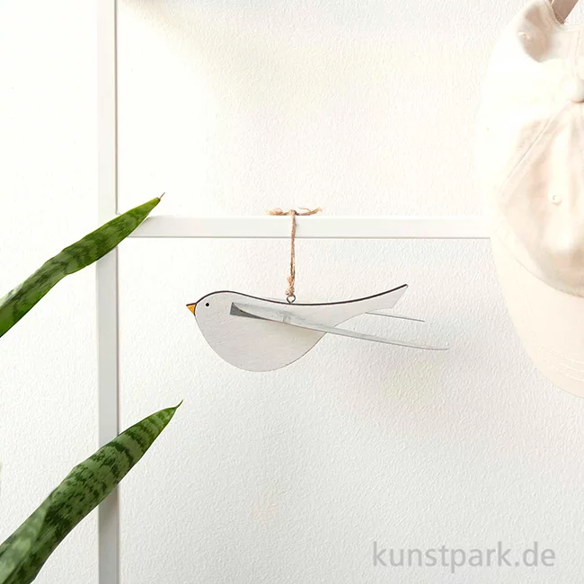 Artikelbild 3 des Artikels “Holzhänger Möwe mit Metall-Flügel, Groß, Weiß, 18 x 8,5 x 5 cm “