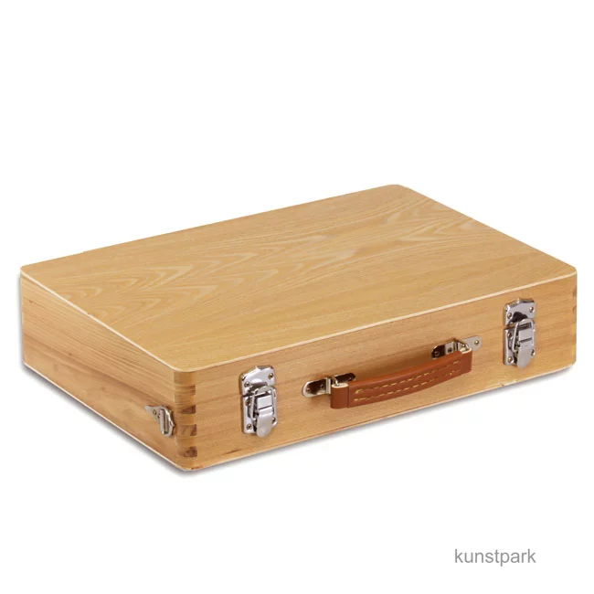 Artikelbild 3 des Artikels “Holzmalkoffer mit Metallschließen, klein “