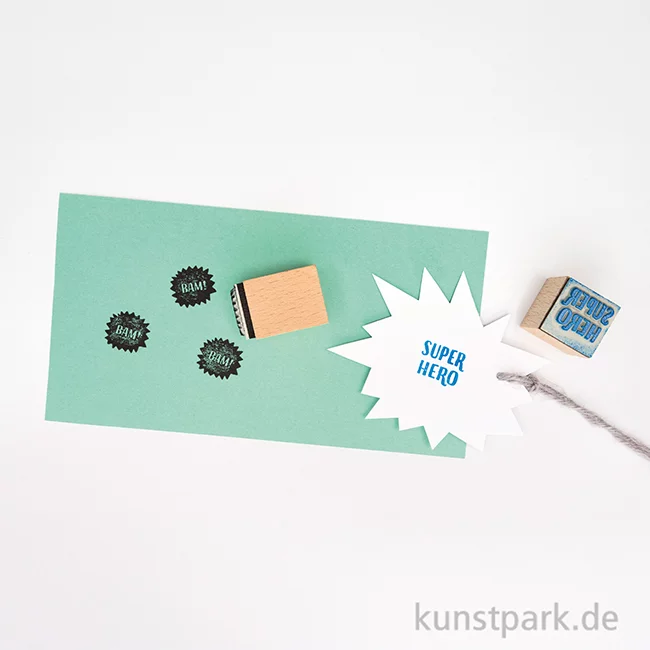 Artikelbild 3 des Artikels “Holzstempel-Set SUPERHEROES, 12-teilig “