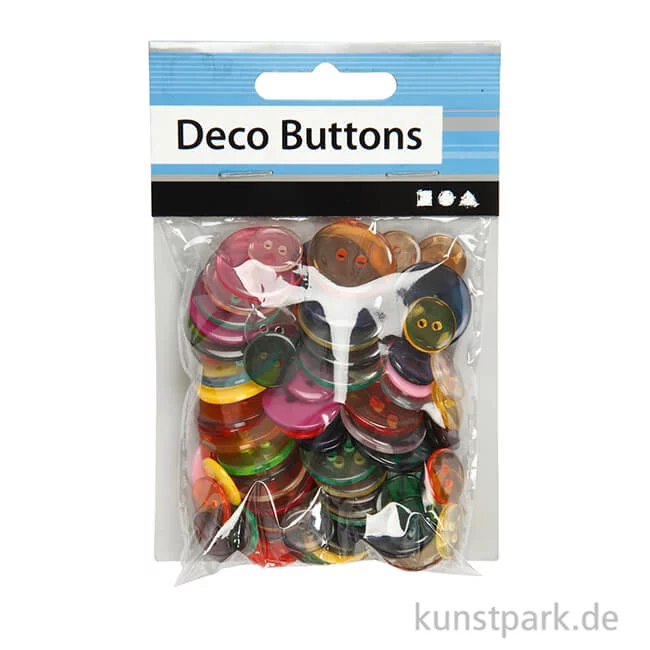 Artikelbild 3 des Artikels “Knöpfe-Mix transparent, 12-20 mm, verschiedene Farben, 100 Stück “