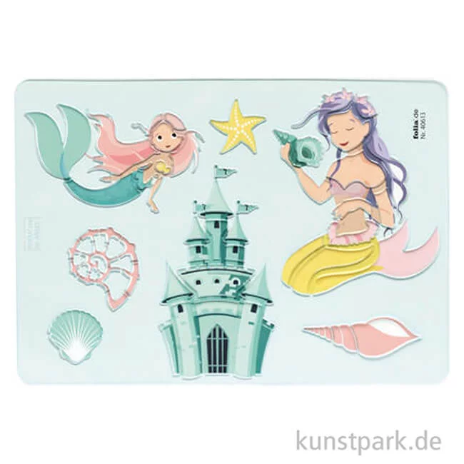 Artikelbild 3 des Artikels “Kreativ Schablonen - Princess, 6er Set mit Ausmalvorlagen “