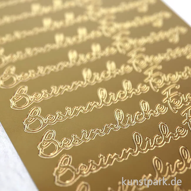Artikelbild 3 des Artikels “Kreativ Sticker - Besinnliche Weihnachten, Gold, 10 x 23 cm “