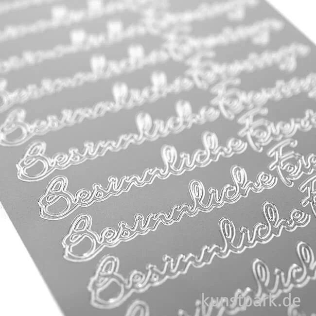 Artikelbild 3 des Artikels “Kreativ Sticker - Besinnliche Weihnachten, Silber, 10 x 23 cm “