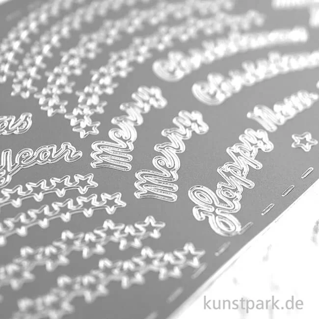 Artikelbild 3 des Artikels “Kreativ Sticker - Merry Christmas, Silber, 10 x 23 cm “