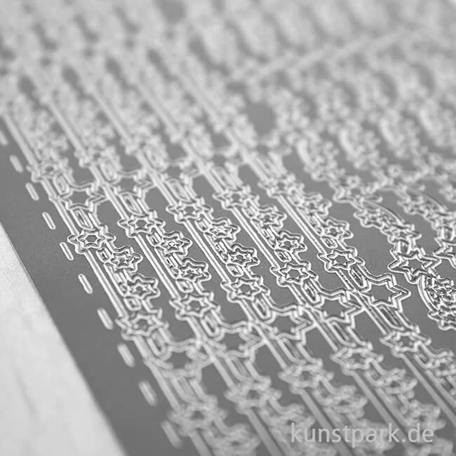 Artikelbild 3 des Artikels “Kreativ Sticker - Sterne 2, Silber, 10 x 23 cm “