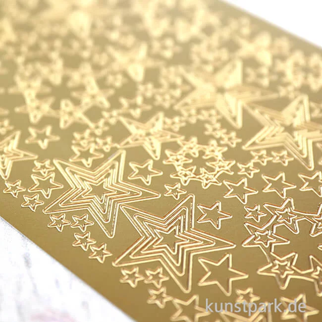 Artikelbild 3 des Artikels “Kreativ Sticker - Sterne 3, Gold, 10 x 23 cm “