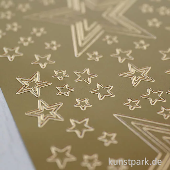 Artikelbild 3 des Artikels “Kreativ Sticker - Sterne 4, Gold, 10 x 23 cm “