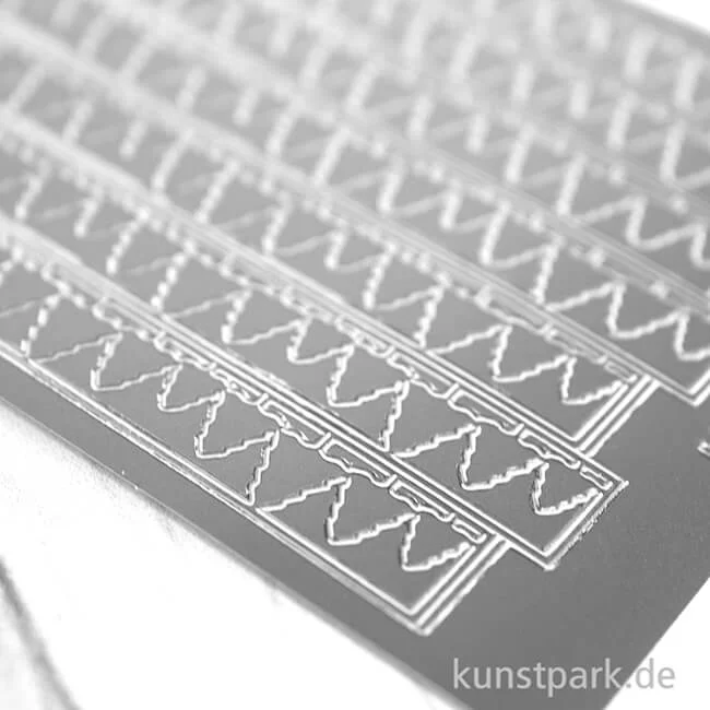 Artikelbild 3 des Artikels “Kreativ Sticker - Weihnachtsbaum Bordüre, Silber, 10 x 23 cm “
