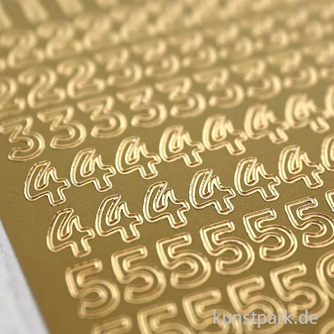 Artikelbild 3 des Artikels “Kreativ Sticker - Zahlen 1, Gold, 10 x 23 cm “