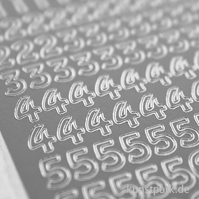 Artikelbild 3 des Artikels “Kreativ Sticker - Zahlen 1, Silber, 10 x 23 cm “
