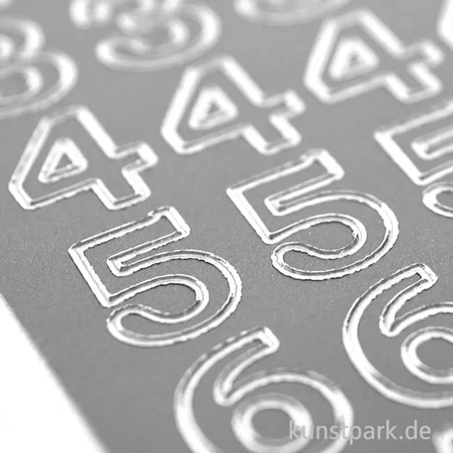 Artikelbild 3 des Artikels “Kreativ Sticker - Zahlen 2, Silber, 10 x 23 cm “