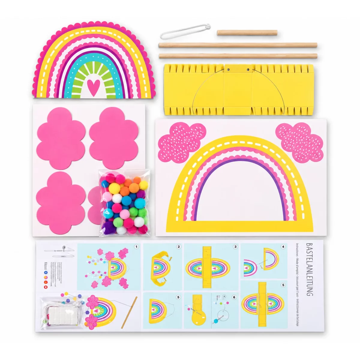 Artikelbild 3 des Artikels “Laternen-Bastelset - Cute Rainbow mit umfangreichem Zubehör “