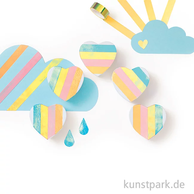 Artikelbild 3 des Artikels “Magic Rainbow Tapes IRISIEREND, 12 mm, 6 Rollen, je 2 m “