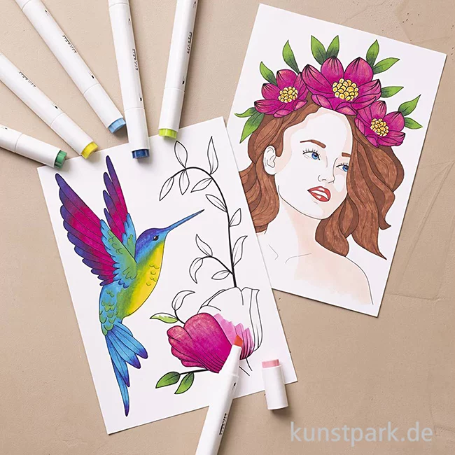 Artikelbild 3 des Artikels “Malset für Anfänger - Ausmalen mit Zeichenmarkern “