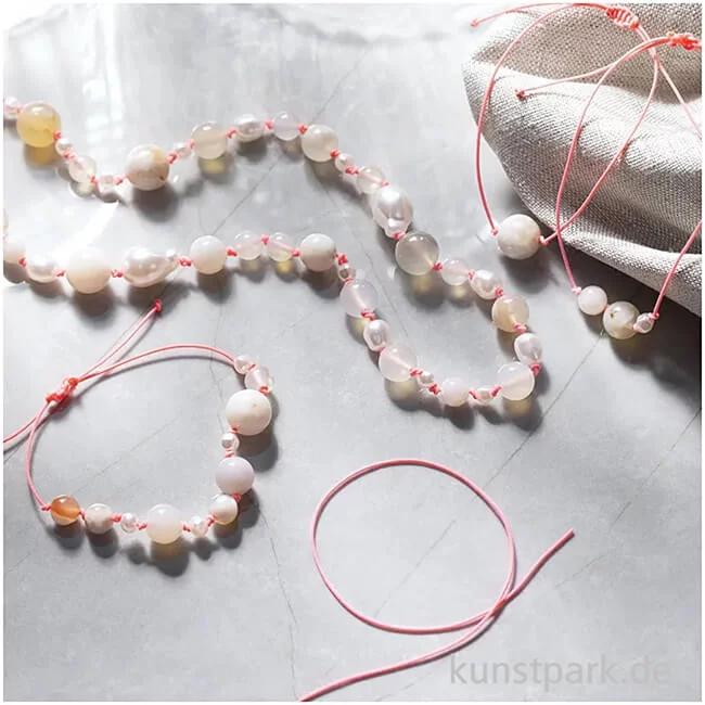 Artikelbild 3 des Artikels “Mini Bastelset Schmuck, Achat Perlenkette + Armband “