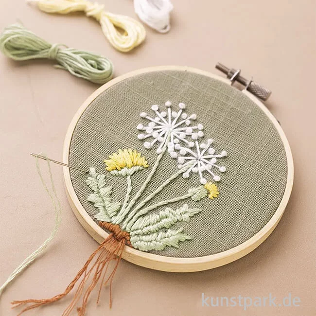 Artikelbild 3 des Artikels “Mini Stickset - Stickrahmen, Staubgrün “