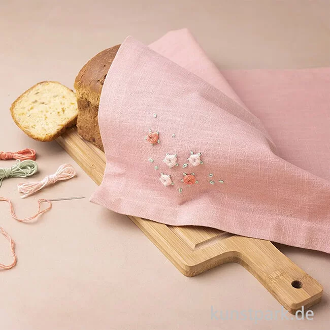 Artikelbild 3 des Artikels “Mini Stickset - Stoffserviette, Staubrosa “