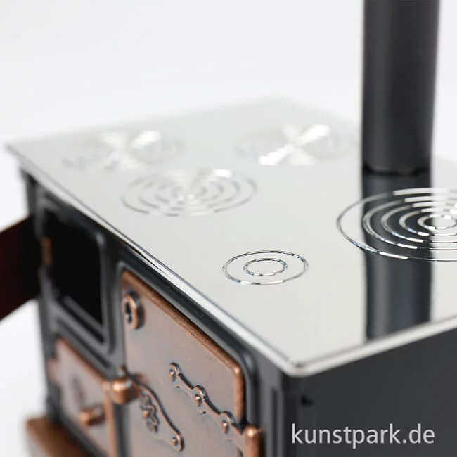 Artikelbild 3 des Artikels “Miniatur Küchenherd, Metall Schwarz, 9,5 x 5,7 x 14 cm “