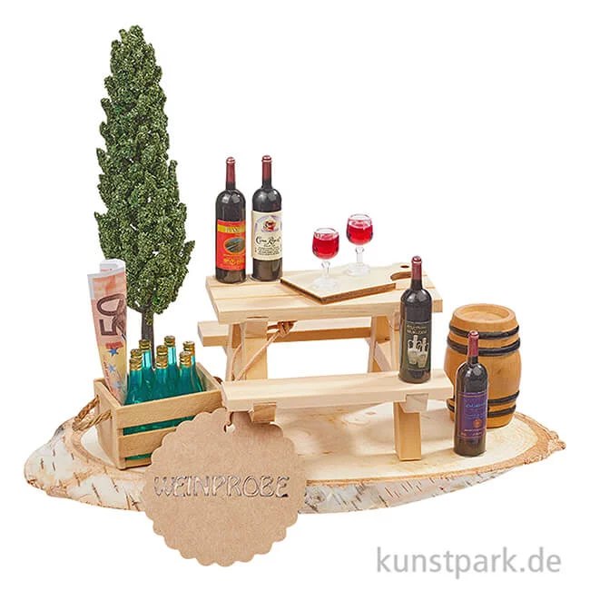 Artikelbild 3 des Artikels “Miniatur Weinflaschen, 4,5 cm, 4 Stück “