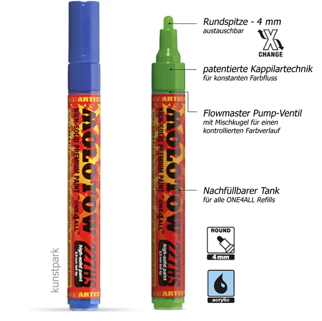 Artikelbild 3 des Artikels “Molotow ONE4ALL Marker - 227HS Pastel-Kit “