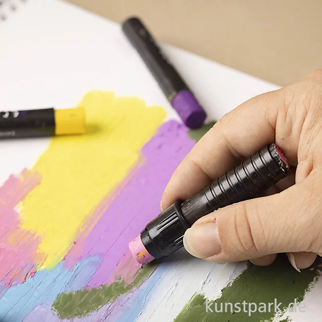 Artikelbild 3 des Artikels “Ölpastell Halter, Länge 6,2 cm, Durchmesser 1 cm, Schwarz, 3 Stück “