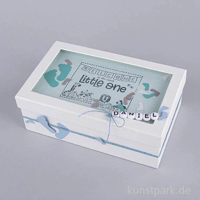 Artikelbild 3 des Artikels “Pappmache Box mit Schütteldeckel, Weiß Größe 20x12,5x7 cm “