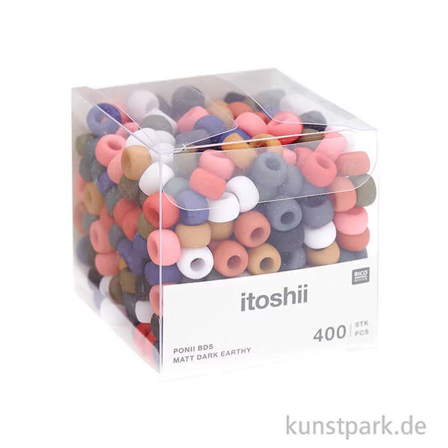 Artikelbild 3 des Artikels “Pony Bead Set, Matt Dark Earthy, 400 Stück “