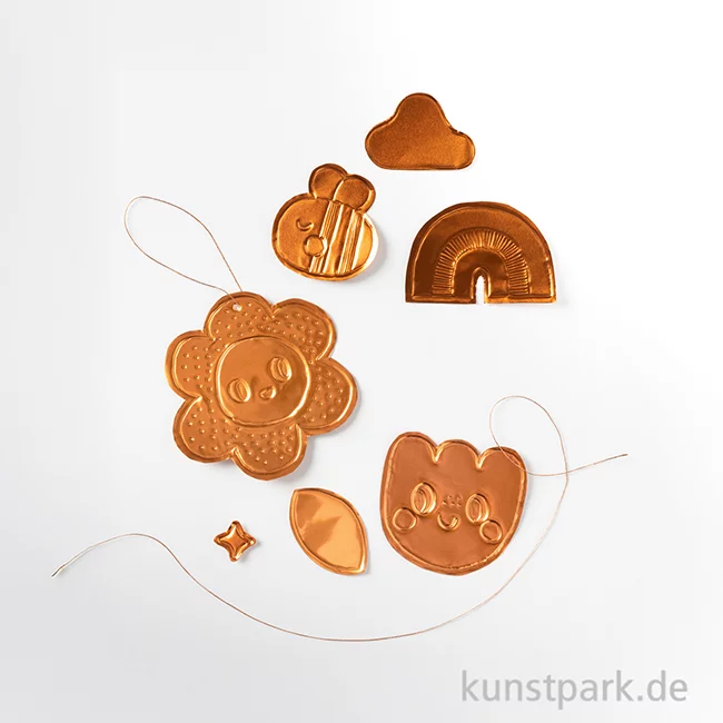 Artikelbild 3 des Artikels “folia Prägefolien, Alu, 3 Blatt, 18,5 x 29,5 cm - Kupfer “