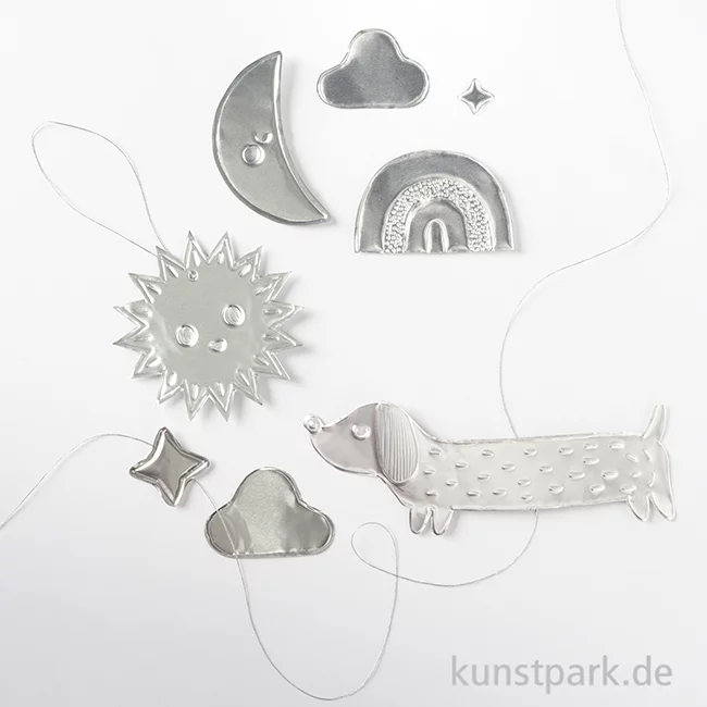 Artikelbild 3 des Artikels “folia Prägefolien, Alu, 3 Blatt, 18,5 x 29,5 cm - Silber “