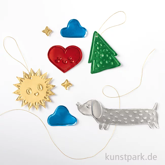 Artikelbild 3 des Artikels “folia Prägefolien, Alu, 5 Blatt, 18,5 x 29,5 cm - Farbig “