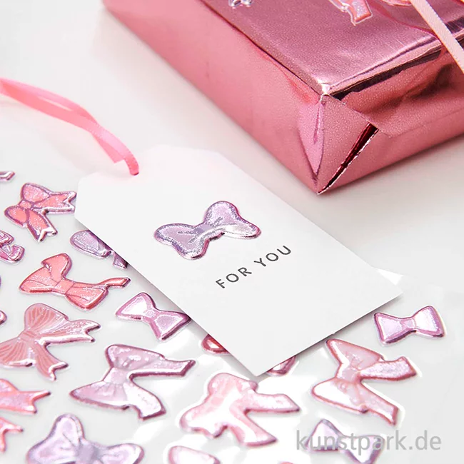 Artikelbild 3 des Artikels “Puffy Sticker - La Vie en Rose, Schleifen, 25 Aufkleber “
