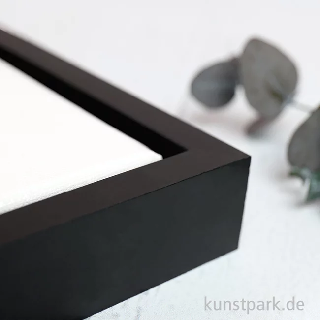 Artikelbild 3 des Artikels “Schattenfugenrahmen mit Keilrahmen - Schwarz “