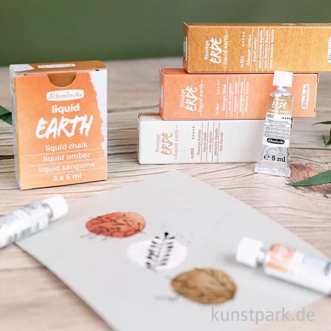 Artikelbild 3 des Artikels “Schmincke Flüssige Erde - Set, 3 x 5 ml “