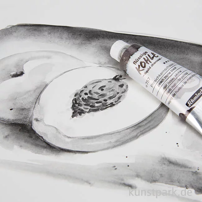 Artikelbild 3 des Artikels “Schmincke Flüssige Kohle Pfirsichkernschwarz 15 ml “