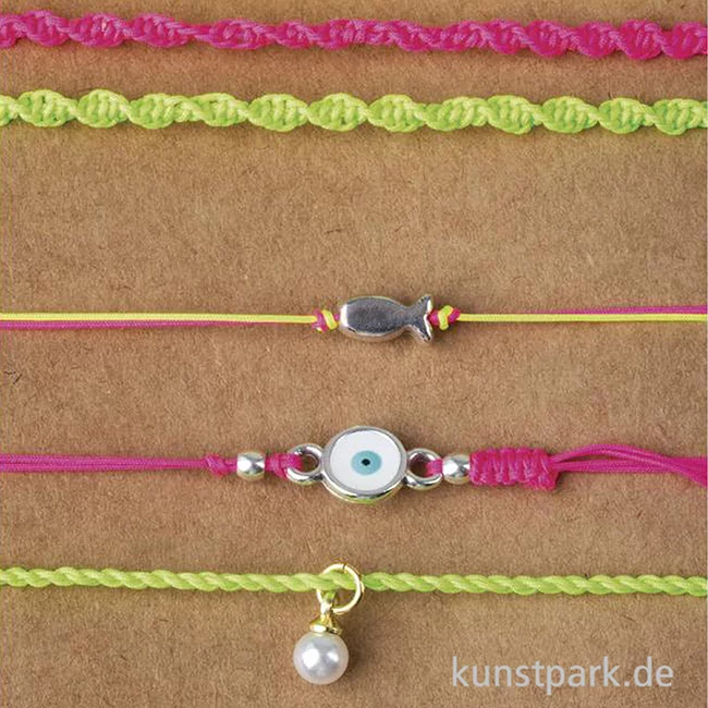 Artikelbild 3 des Artikels “Schmuckkordeln, 0,5 mm, Regenbogen, 4 Farben, je 5 Meter “