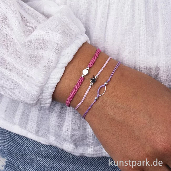 Artikelbild 3 des Artikels “Schmuckkordeln, 0,5 mm, Rosé, 4 Farben, je 5 Meter “