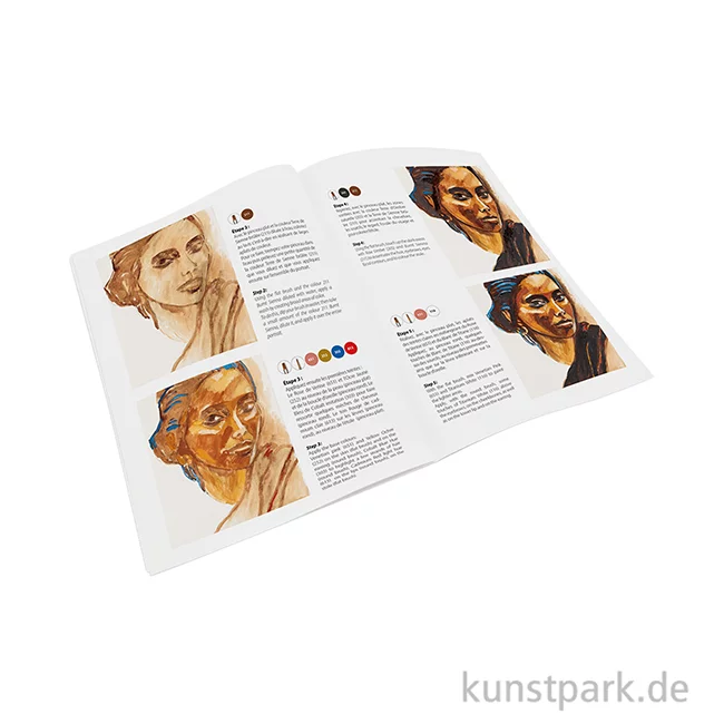 Artikelbild 3 des Artikels “Sennelier Abstract Acryl Malset mit Vorlage - Kabari Portrait “