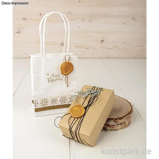 Artikelbild 3 des Artikels “Siegel Set - Stern mit Wachs, Gold, Durchmesser 2,5 cm “