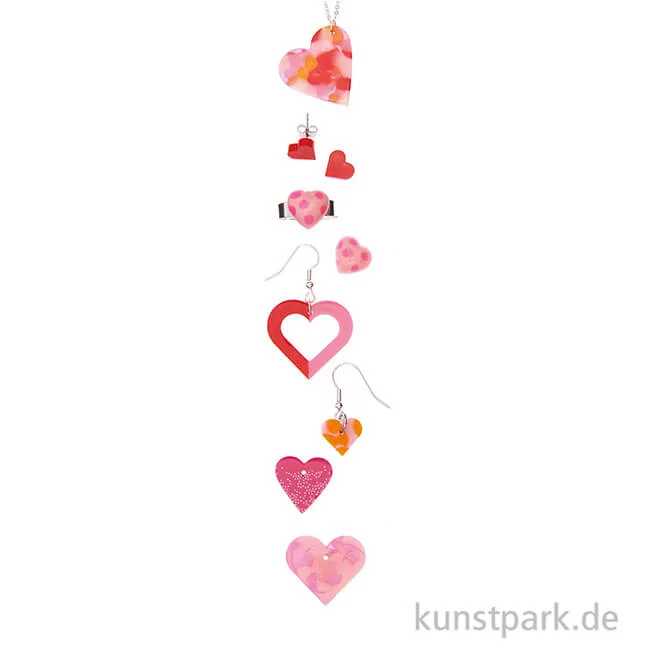 Artikelbild 3 des Artikels “Silikon Gießform - Anhänger, Herzen “