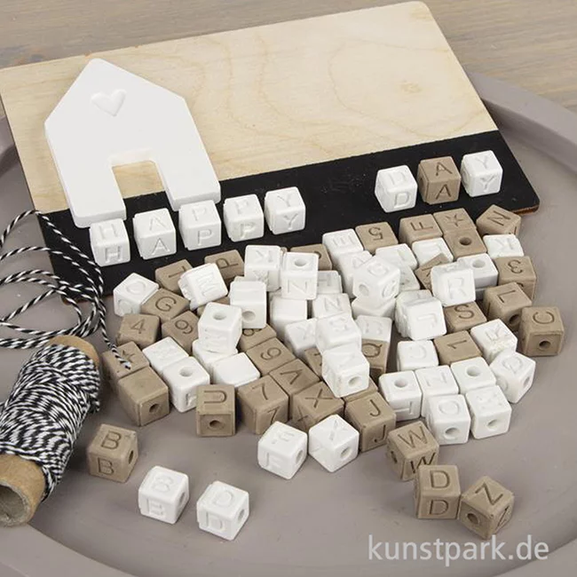 Artikelbild 3 des Artikels “Silikon Gießform - Buchstaben Perlen mit Zahlen, 42 Motive, 10 x 10 mm “