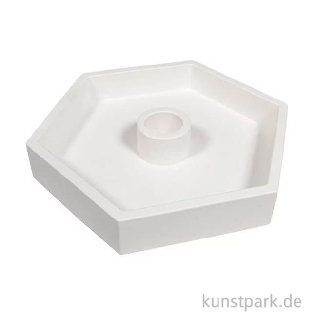 Artikelbild 3 des Artikels “Silikon Gießform - Kerzenständer Hexagon, 16 x 14 x 2,5 cm “