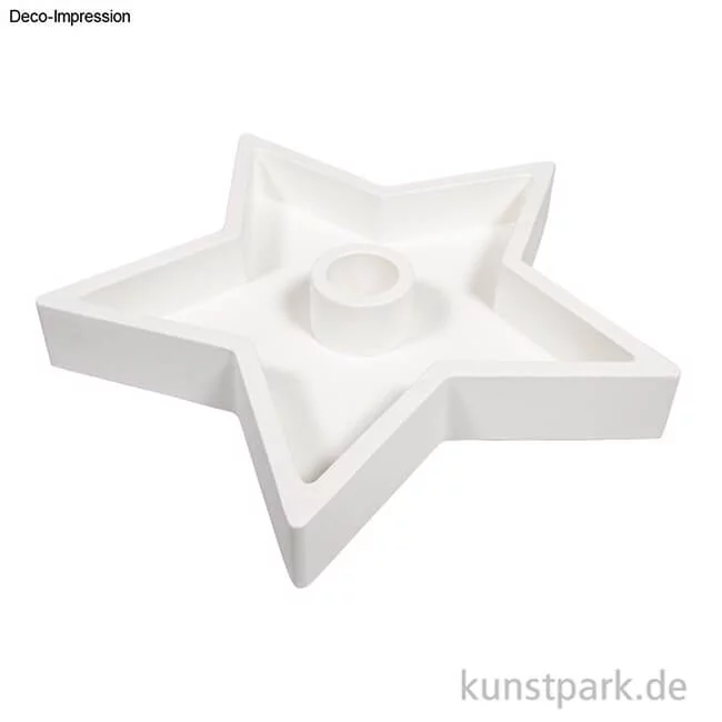 Artikelbild 3 des Artikels “Silikon Gießform - Kerzenständer Stern, 18,5 x 18,5 x 2,5 cm “
