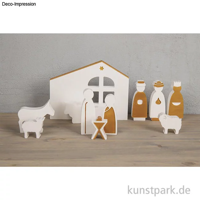 Artikelbild 3 des Artikels “Silikon Gießform - Krippe, 2-teilige Form mit 11 Motiven “