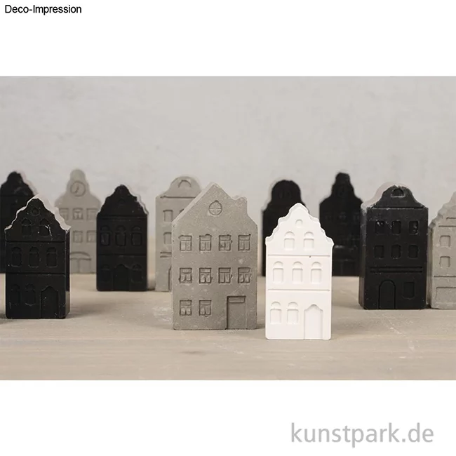 Artikelbild 3 des Artikels “Silikon Gießform - Mini Nordic Häuser, 12 Motive, 14,5 x 26 x 1,5 cm “