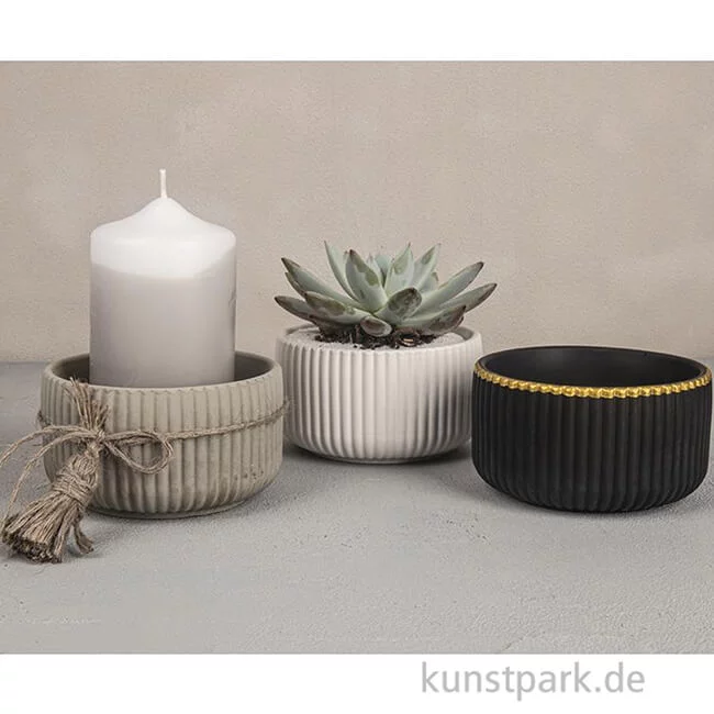 Artikelbild 3 des Artikels “Silikon Gießform - Schale geriffelt, Durchmesser 11 cm, Höhe 6,5 cm “
