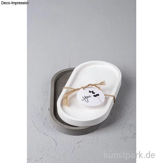 Artikelbild 3 des Artikels “Silikon Gießform - Untersetzer Oval, 17,8 x 9,5 x 1,6 cm “
