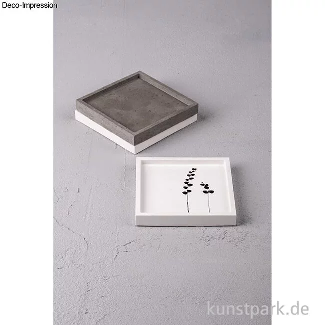Artikelbild 3 des Artikels “Silikon Gießform - Untersetzer Quadrat, 10 x 10 x 1,5 cm “