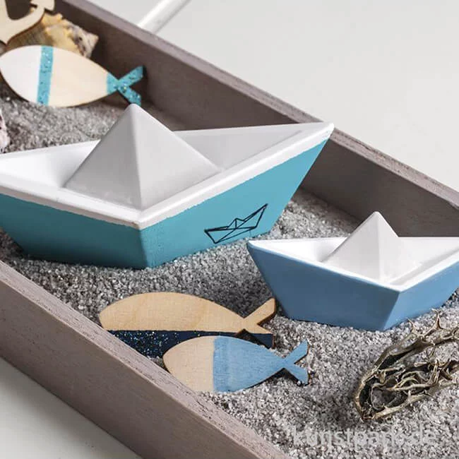 Artikelbild 3 des Artikels “Silikon Gießformen Set - Origami Boote, 3-teilig, 8-16 cm “